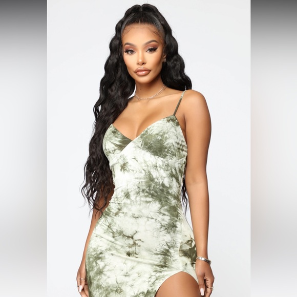 Fashion Nova, never worn, tie dye maxi Dress, size small - Picture 2 of 7